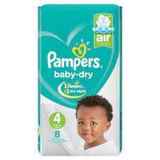 Pampers Baby Dry Size 4 Maxi 7-18Kg 28 Pieces